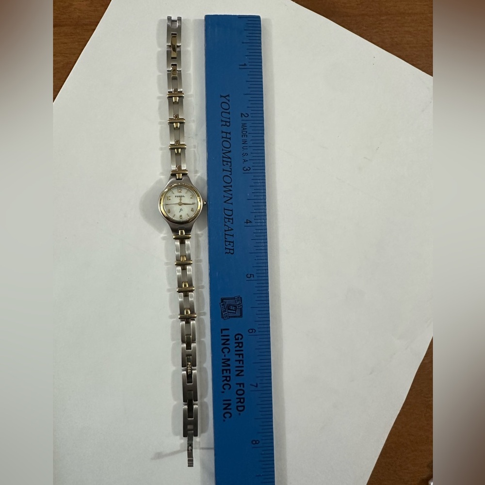 Fossil Women's Silver and Gold Watch - Picture 2 of 3